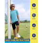 Essenclo Boys Clothing Sets Tagless Loose Athletic Performance Crew Neck T-Shirt and Short Outfits Size 3-16 (4 Piece Set)
