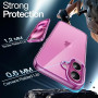 JETech Coque pour iPhone 16, Rose | Anti-Jaunissement, Antichoc, Dos PC Rigide Résistant aux Rayures, Étui Housse Bumper en TPU