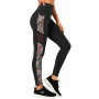 Yvette Leggings de Sport Femmes Imprimé Taille Haute | Opaque,Pantalon de Yoga Non Transparent Doux avec Poches Jogging Fitness