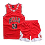 ISOVNUS Maillots De Basketball Débardeur Actif et Ensemble Court pour Garçons 3-15 Ans