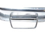 Crealys 500536 Plat, Acier Inoxydable, Gris, 27,5 x 20,5 x 6 cm