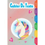 Cahier de texte fille Licorne: Cahier de texte cp - ce1 - ce2 - cm1 - cm2 | format (A5) pratique pour le cartable 6x9 pouces, ca