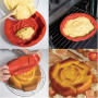 Holzsammlung Grand Moule à Gâteau en Forme de Rose Anti Adhérent en Silicone - Moules de Cuisson Pour Fête en Famille, Entre Ami