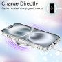 JETech Coque Pailletée pour iPhone 16, Transparent | Design Pailleté Scintillant, Étui Housse Protection Antichoc, Dos Transpare