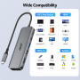 Acer Hub USB C HDMI 4K@60Hz 5 en 1,Adaptateur USB-C vers HDMI | USB A 3.0 et USB-C 5 Gbps, Charge PD 100W, Aluminium+Nylon pour 
