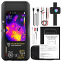 BSIDE SH9 Multimètre Caméra Thermique à Double Fusion Lumineuse Imageur Thermique IR 428X320 avec Objectif Macro Multimètre Grap