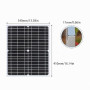 XINPUGUANG Kit Panneau Solaire 20W 12V, Panneau solaire 20W avec câble d'extension de 2 m, Chargeur d'entretien Solaire Portable