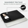 HEDUGO Housse pour Ordinateur Portable Compatible avec MacBook Air/Pro de 13 à 14 Pouces Pochette Rembourré pour Pc Portable Pro