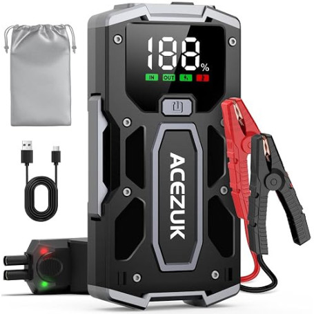 ACEZUK Booster Batterie Voiture 7000A, Démarreur de Voiture Portable