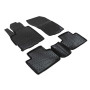 J&J AUTOMOTIVE Tapis de Sol en Caoutchouc 3D Exclusive pour Mitsubishi ASX 2010-2019, Bord Haut, Noir, Antidérapant, Toutes Sais