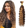 TNICE Water Wave Boho Braids Human Hair Bulk Hair Extensions 22 Pouces Tissage Bresilien Human Braiding Hair No Weft Tissage Che