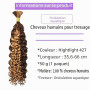 TNICE Water Wave Boho Braids Human Hair Bulk Hair Extensions 22 Pouces Tissage Bresilien Human Braiding Hair No Weft Tissage Che