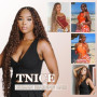 TNICE Water Wave Boho Braids Human Hair Bulk Hair Extensions 22 Pouces Tissage Bresilien Human Braiding Hair No Weft Tissage Che