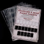 Protège-pièces 30 Poches - 5 Feuilles | Uncle Paul Pages insertées de Rangement de pièces à 9 Trous Standard CS03530