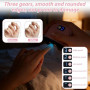 3-en-1 Coupe Ongles Électrique USB LED Rechargeable, 3 Vitesses Sûr Rose | 3 Vitesses, LED Intégrée, Recharge USB-C, Coupe Ongle