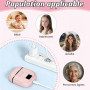 3-en-1 Coupe Ongles Électrique USB LED Rechargeable, 3 Vitesses Sûr Rose | 3 Vitesses, LED Intégrée, Recharge USB-C, Coupe Ongle