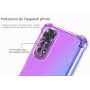HONLEN Coque pour Redmi Note 11 / Note 11S (4G) Étui, (6.43" inches) Transparente Dégradée TPU Silicone Quatre Coins Renfort d'a