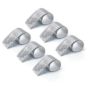 LONGKING Lot de 2364 Miroirs Auto-Adhésifs Carreaux de Mosaïque en Verre | Décoration de boule disco,DIY Decor, Argenté
