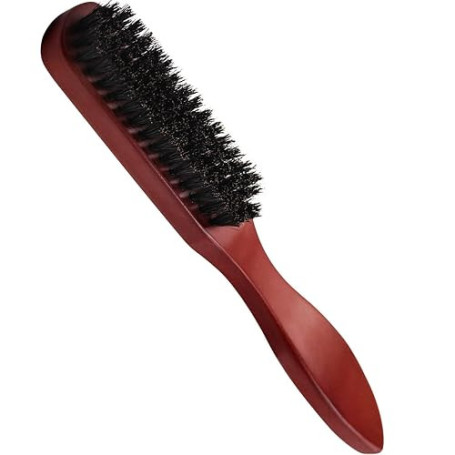 Sularpek Brosse en Poil de Sanglier, Brosses Plaquante Cheveux, Brosses a Chignon, Brosse pour Plaquer les Cheveux pour Femme et