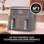 Ninja Air Fryer Dual Zone numérique, Friteuse à air 7,6L DZ300EU | 2 compartiments, 6-en-1, Friteuse sans huile, Croustillant ma