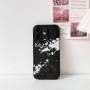 NITITOP Coque pour iPhone 16 Fleur Cerisier Motif, Noir Blanc | Aesthetic Floral Imprimé, Mignon et Esthétique, pour Femmes Fill