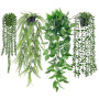 Der Rose 4 Pcs Plante Artificielle Tombante,Plantes Artificielles Interieur et Exterieur,Fausse Plante Convient pour Décorer le