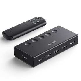 UGREEN HDMI Switch 4K 60Hz 5 Entrées 1 Sortie Commutateur HDMI | 3D HDR CEC avec Télécommande IR Compatible avec PS5 PS4 Switch