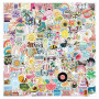 Ptyism 200 Pièces Stickers Aesthetic，Autocollant Aétanche丨Stikers Waterproof，Autocollants en Vinyle Waterproof Gommettes Pour le