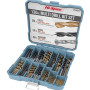 Hi-Spec Coffret de 130 Forets Hélicoïdaux HSS Revêtus de Titane (1-10mm) - Kit de Perçage Polyvalent Forets Metaux, Bois et Plas