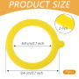 TXXATX 15 Pièces Joint Bocaux Silicone 69x95mm Caoutchouc Bocaux Jaune | Réutilisable, Joint de Rechange, pour Bocaux de Conserv