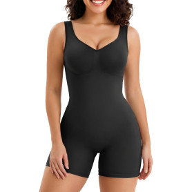 SHAPERX Gaine Ventre Plat Body Sculptant Femme Invisible Combinaison Gainante Shapewear Bodysuit Amincissant Body Short | Aminci