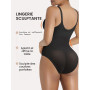SHAPERX Body Gainant Femme Zip + Crochets – Ventre Plat Fort Maintien, Facile à Enfiler, Sculptant Taille & Hanches, Invisible s
