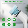 OSDUE Electrique Nettoyage Rotative, Brosse de Nettoyage Electrique, sans Fil avec 7 Têtes Brosse, Remplaçables Poignée d'extens