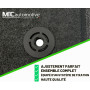 Tapis de Sol pour Nissan Juke II 2020 - sur Mesure antidérapante, Talonnette en Caoutchouc renforcé, Boutons de Fixation, Noir