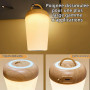 Lot de 2 Lampe de Chevet avec minuterie LED Bedside Lamps avec 13 couleurs 3 modes Lampe de Bureau LED Rechargeable par USB avec