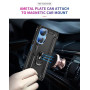 BestST Coque pour Huawei Honor X7 + 9H Verre trempé, étui Protection TPU/PC Souple Durable avec Support de 360° Rotation Anneau