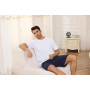 Aseniza Short Pyjama Homme 2 Pcs Bas de Pyjama Homme Coton Pantalon de Pyjama Court Doux Sommeil Décontracté Short de Nuit et Po