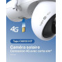 Tapo 4K Camera 4G Exterieur sans Fil Solaire 360° IA intégrée,C665G KIT | Reconnaissance Faciale,Mode AOV Capture 24/7,Vision No