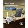 Tapo 4K Camera 4G Exterieur sans Fil Solaire 360° IA intégrée,C665G KIT | Reconnaissance Faciale,Mode AOV Capture 24/7,Vision No