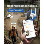 Tapo 4K Camera 4G Exterieur sans Fil Solaire 360° IA intégrée,C665G KIT | Reconnaissance Faciale,Mode AOV Capture 24/7,Vision No