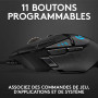 Logitech G G502 HERO Souris Gamer Filaire Haute Performance | Capteur Gaming HERO 25K, 25 600 PPP, RVB, Poids Ajustable, 11 Bout