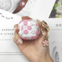 AIIEKZ Compatible avec Coque AirPods 4 2024, Coque en TPU Souple avec Motif Floral pour AirPods 4ème Génération, avec Porte-clés