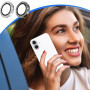 YAPKOLV Protection de Caméra Compatible avec iPhone 16/ iPhone 16 Plus Verre Trempé HD Transparent Alliage d'Aluminium Protectio