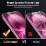 Coiwxmoi Verre Trempé [3 Pièces] Pour iPhone 16 Plus, Dureté 9H Film Protection écran, Ultra Résistant Vitre Protecteur, Clarté