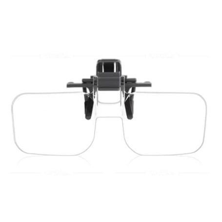 Loupe pour Lunettes avec Fonction de Serrage, Loupe de Lecture Mains Libres Grossissement 2X Clipsée sur Les Lunettes Loupes de