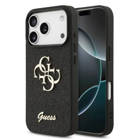 CG MOBILE Guess Coque de protection fixe à paillettes pour iPhone 17 Pro (noir)
