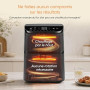 Cosori Air Fryer Turbo Tower 10,8L, 3 Niveaux Cuisson, 6-en-1 | Cuisson Homogène, Design compact, 41% Moins Large que les Double