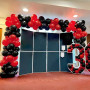 Teselife Arche Ballons Noir et Rouge,119Pièces Kit Guirlande Ballon Matte Noir Rouge Garçon Hommes Femmes Fille Baby Shower Anni