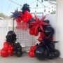 Teselife Arche Ballons Noir et Rouge,119Pièces Kit Guirlande Ballon Matte Noir Rouge Garçon Hommes Femmes Fille Baby Shower Anni