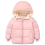 SEAUR Doudoune Épais à Capuche Amovible Enfants Automne/Hiver Manteau Matelassé Épais Veste Courte Doublé en Polaire Blousons en